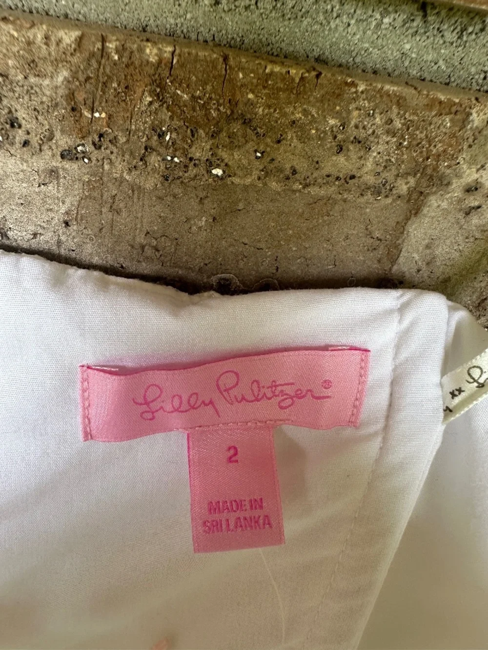 Lilly Pulitzer Womens Caitlin Strapless Lace Dress Ivory Zip Back, Size 2 - Picture 3 of 5